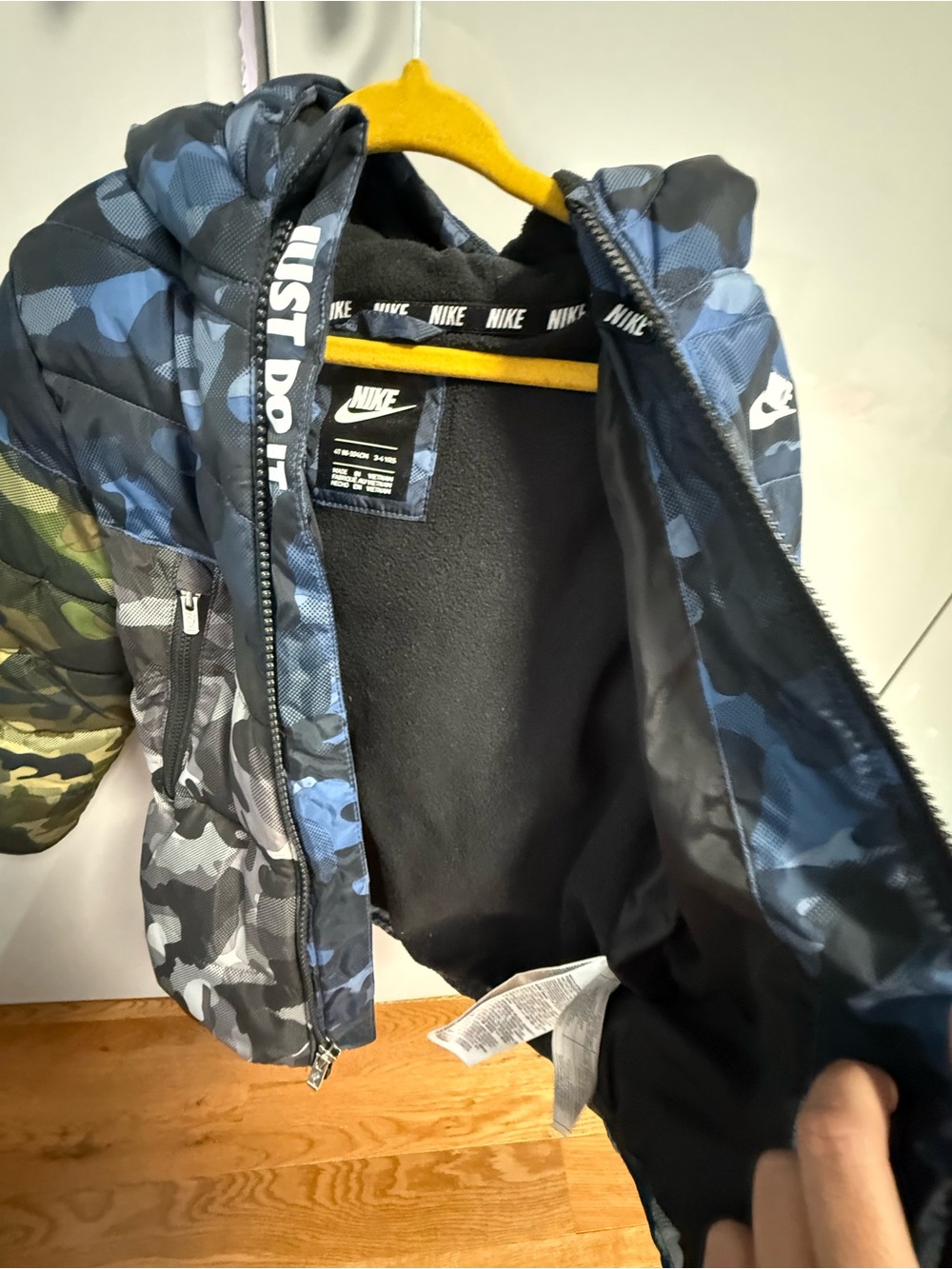 3-4T Nike Kids Camo Colorblock Puffer Jacket - Picture 8 of 9